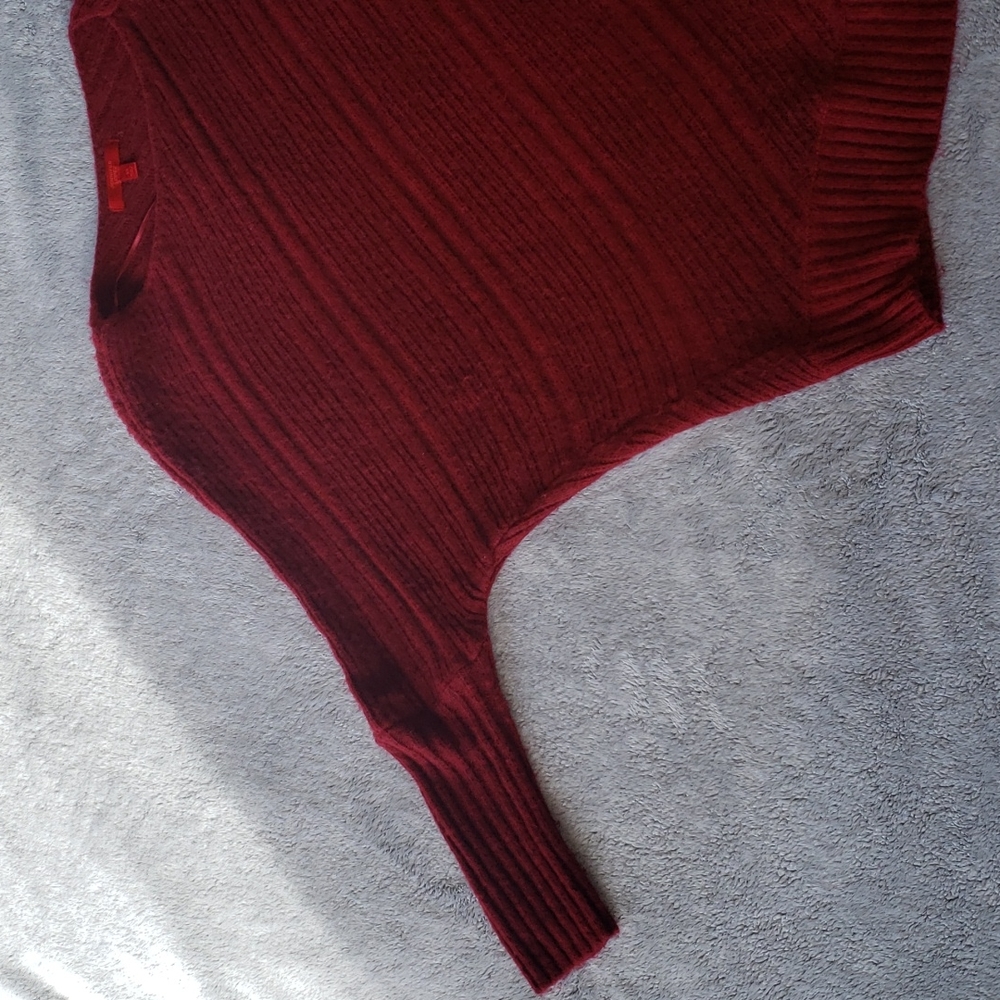 Jennifer Lopez Red Black Pullover Sweater XS - Picture 7 of 14